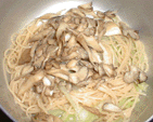 おなべでからめて